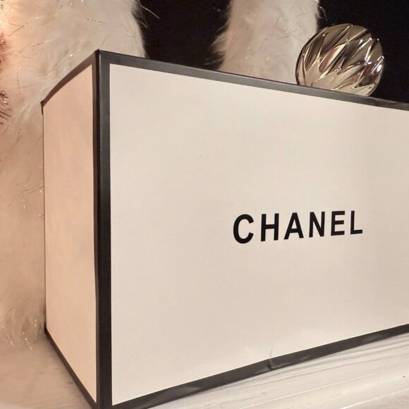 Chanel Black Acrylic Vanity Organizer Tray w/ Compartments Luxury Storage - Picture 8 of 8